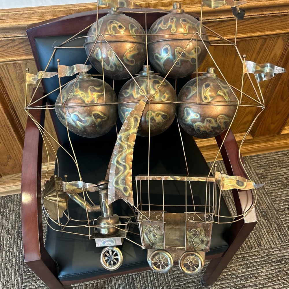 C. Jere Multicolor Hot Air Balloon Sculpture - Picture 5 of 7